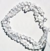 16 inch strand of 5x3mm Buff Coin Quartz Crystal